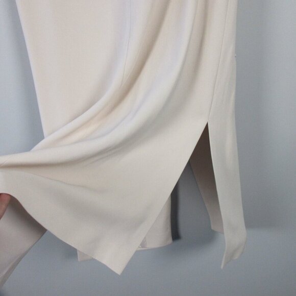 Club Monaco Coat Long Vest Women S Pink Viscose Blend One-Button Office 466 - Picture 7 of 12